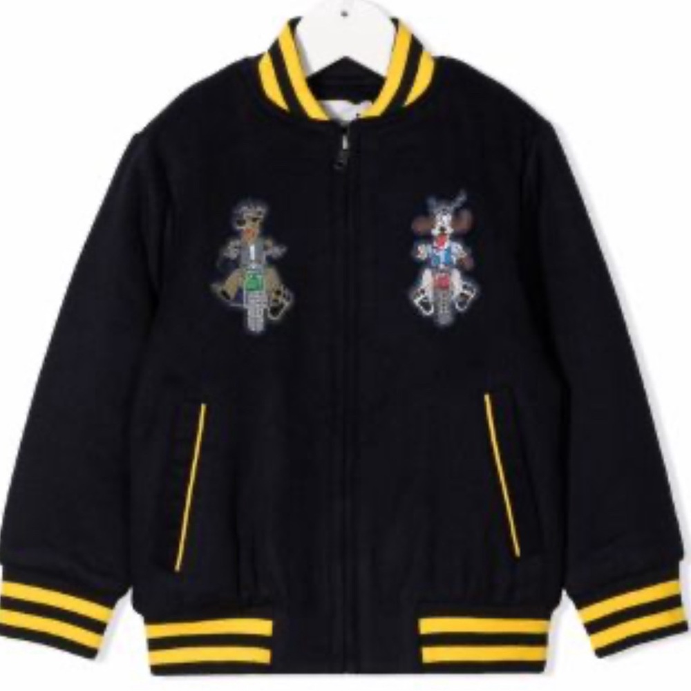 Stella McCartney Kids embroidered bomber jacket